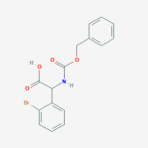 2-(((Benzyloxy)carbonyl)amino)-2-(2-bromophenyl)acetic acid