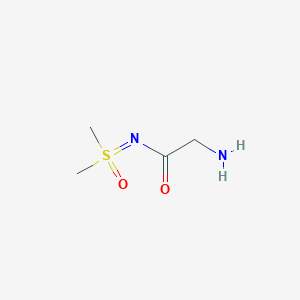 molecular formula C4H10N2O2S B13479460 2-Amino-N-(dimethyl(oxo)-l6-sulfaneylidene)acetamide 