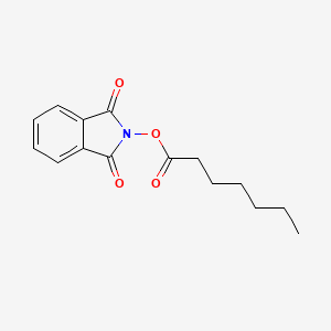 molecular formula C15H17NO4 B13479491 1,3-Dioxoisoindolin-2-yl heptanoate 