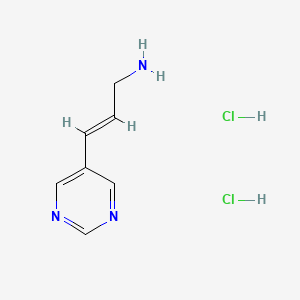 (2E)-3-(pyrimidin-5-yl)prop-2-en-1-amine dihydrochloride