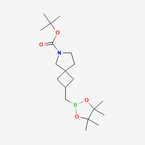 Tert-butyl 2-[(4,4,5,5-tetramethyl-1,3,2-dioxaborolan-2-yl)methyl]-6-azaspiro[3.4]octane-6-carboxylate