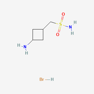 [(1r,3r)-3-Aminocyclobutyl]methanesulfonamide hydrobromide, trans