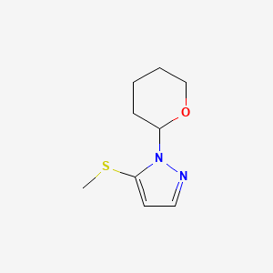 5-(methylsulfanyl)-1-(oxan-2-yl)-1H-pyrazole