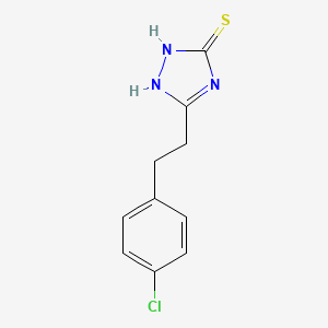 3-[2-(4-chlorophenyl)ethyl]-1H-1,2,4-triazole-5-thiol