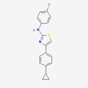 4-(4-cyclopropylphenyl)-N-(4-fluorophenyl)-1,3-thiazol-2-amine