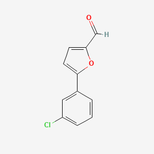 molecular formula C11H7ClO2 B1347962 5-(3-氯苯基)-2-糠醛 CAS No. 22078-59-7