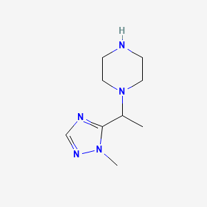 1-(1-(1-Methyl-1h-1,2,4-triazol-5-yl)ethyl)piperazine