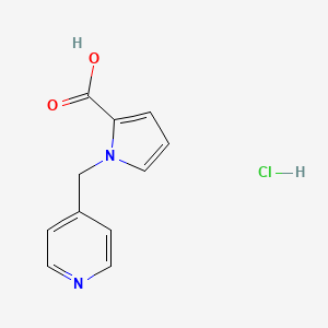 1-[(pyridin-4-yl)methyl]-1H-pyrrole-2-carboxylic acid hydrochloride