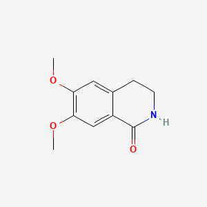 molecular formula C11H13NO3 B1347963 6,7-dimethoxy-3,4-dihydro-2H-isoquinolin-1-one CAS No. 493-49-2