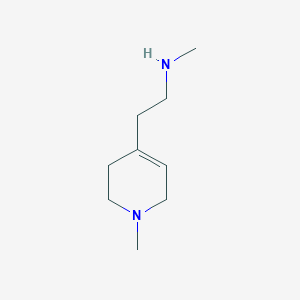 molecular formula C9H18N2 B13479638 4-Pyridineethanamine, 1,2,5,6-tetrahydro-N,1-dimethyl- 