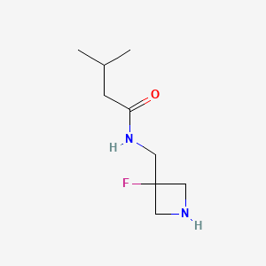 N-[(3-fluoroazetidin-3-yl)methyl]-3-methylbutanamide