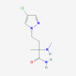 4-(4-Chloro-1h-pyrazol-1-yl)-2-methyl-2-(methylamino)butanamide