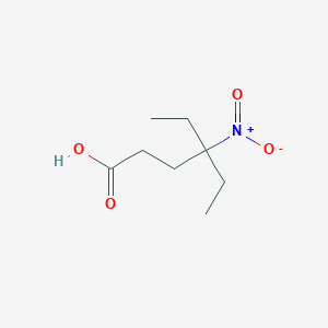 molecular formula C8H15NO4 B13479691 4-Ethyl-4-nitrohexanoic acid 