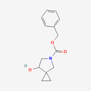 molecular formula C14H17NO3 B13479704 Benzyl 7-hydroxy-5-azaspiro[2.4]heptane-5-carboxylate 