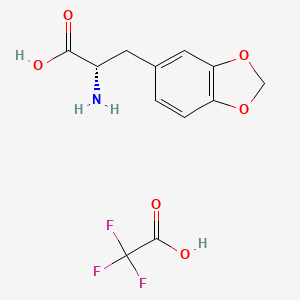 (2S)-2-amino-3-(1,3-dioxaindan-5-yl)propanoic acid, trifluoroacetic acid