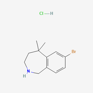 7-bromo-5,5-dimethyl-2,3,4,5-tetrahydro-1H-2-benzazepine hydrochloride