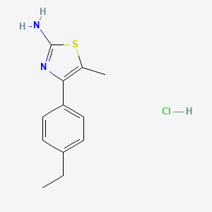 molecular formula C12H15ClN2S B13479718 4-(4-Ethylphenyl)-5-methyl-1,3-thiazol-2-amine hydrochloride 