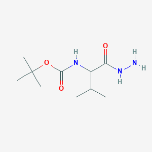 molecular formula C10H21N3O3 B13479722 (S)-tert-Butyl (1-hydrazinyl-3-methyl-1-oxobutan-2-yl)carbamate 