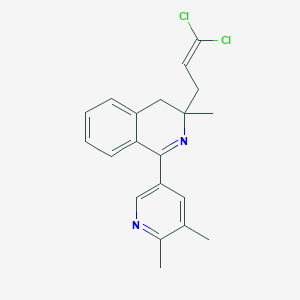 3-(3,3-Dichloroprop-2-en-1-yl)-1-(5,6-dimethylpyridin-3-yl)-3-methyl-3,4-dihydroisoquinoline