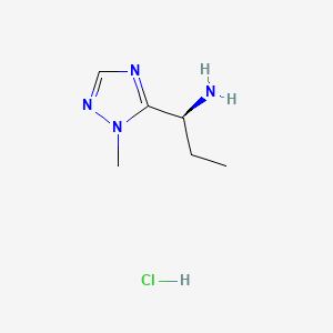 (1S)-1-(1-methyl-1H-1,2,4-triazol-5-yl)propan-1-amine hydrochloride