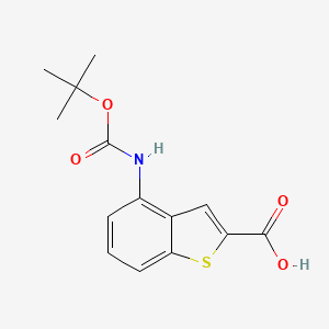 4-((tert-Butoxycarbonyl)amino)benzo[b]thiophene-2-carboxylic acid