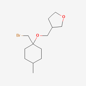 3-(((1-(Bromomethyl)-4-methylcyclohexyl)oxy)methyl)tetrahydrofuran