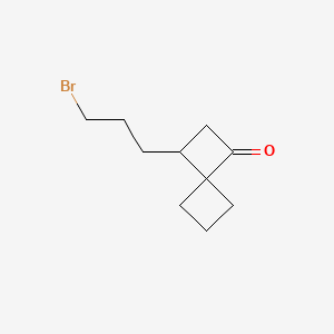 3-(3-Bromopropyl)spiro[3.3]heptan-1-one