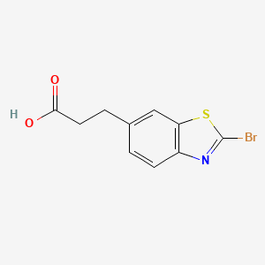 3-(2-Bromo-1,3-benzothiazol-6-yl)propanoic acid