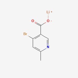 molecular formula C7H5BrLiNO2 B13479857 Lithium(1+) 4-bromo-6-methylpyridine-3-carboxylate 