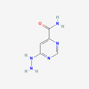 6-Hydrazineylpyrimidine-4-carboxamide