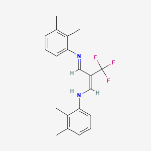 N-[(1E)-2-[(E)-[(2,3-dimethylphenyl)imino]methyl]-3,3,3-trifluoroprop-1-en-1-yl]-2,3-dimethylaniline