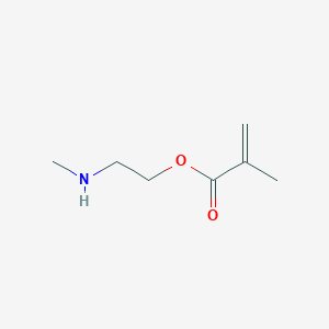 molecular formula C7H13NO2 B13479882 2-Propenoic acid, 2-methyl-, 2-(methylamino)ethyl ester CAS No. 25012-66-2