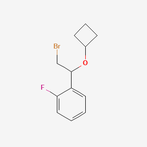 1-(2-Bromo-1-cyclobutoxyethyl)-2-fluorobenzene