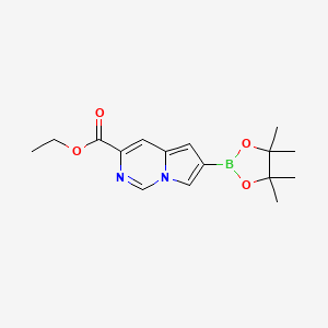 Ethyl 6-(4,4,5,5-tetramethyl-1,3,2-dioxaborolan-2-yl)pyrrolo[1,2-c]pyrimidine-3-carboxylate