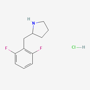 2-[(2,6-Difluorophenyl)methyl]pyrrolidine hydrochloride