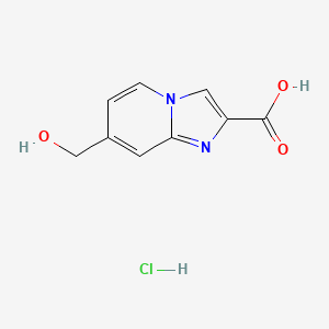 7-(Hydroxymethyl)imidazo[1,2-a]pyridine-2-carboxylic acid hydrochloride