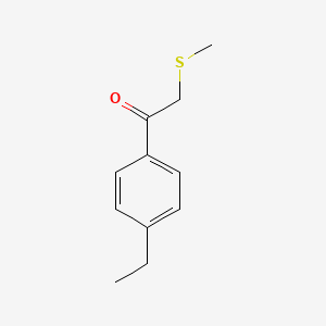 1-(4-Ethylphenyl)-2-(methylthio)ethan-1-one