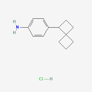 4-{Spiro[3.3]heptan-1-yl}aniline hydrochloride