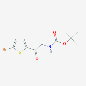 tert-butyl N-[2-(5-bromothiophen-2-yl)-2-oxoethyl]carbamate