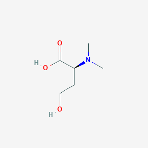 molecular formula C6H13NO3 B13480009 (2S)-2-(dimethylamino)-4-hydroxybutanoic acid 