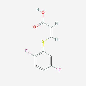 molecular formula C9H6F2O2S B13480015 (Z)-3-((2,5-Difluorophenyl)thio)acrylic acid 