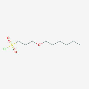 3-(Hexyloxy)propane-1-sulfonyl chloride