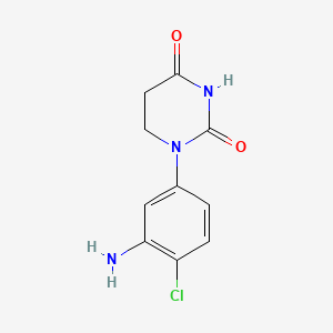 1-(3-Amino-4-chloro-phenyl)hexahydropyrimidine-2,4-dione