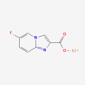 Lithium(1+) 6-fluoroimidazo[1,2-a]pyridine-2-carboxylate