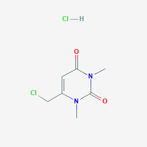 6-(Chloromethyl)-1,3-dimethyl-1,2,3,4-tetrahydropyrimidine-2,4-dione hydrochloride