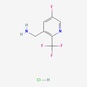 1-[5-Fluoro-2-(trifluoromethyl)pyridin-3-yl]methanamine hydrochloride