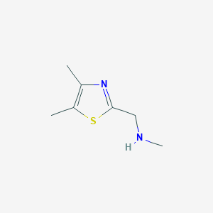 molecular formula C7H12N2S B13480129 1-(4,5-Dimethylthiazol-2-yl)-n-methylmethanamine 