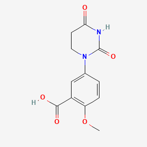 5-(2,4-Dioxohexahydropyrimidin-1-yl)-2-methoxy-benzoic acid