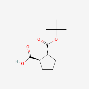 rac-(1R,2R)-2-[(tert-butoxy)carbonyl]cyclopentane-1-carboxylic acid