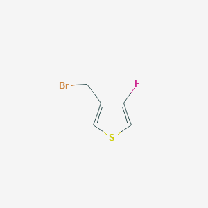 molecular formula C5H4BrFS B13480162 3-(Bromomethyl)-4-fluorothiophene 